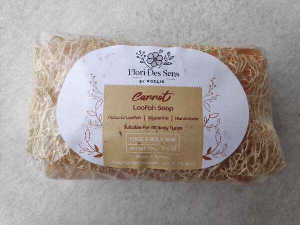 savon luffa carotte