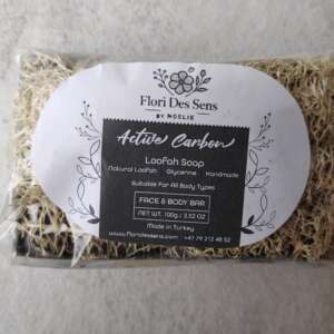 savon luffa charbon actif